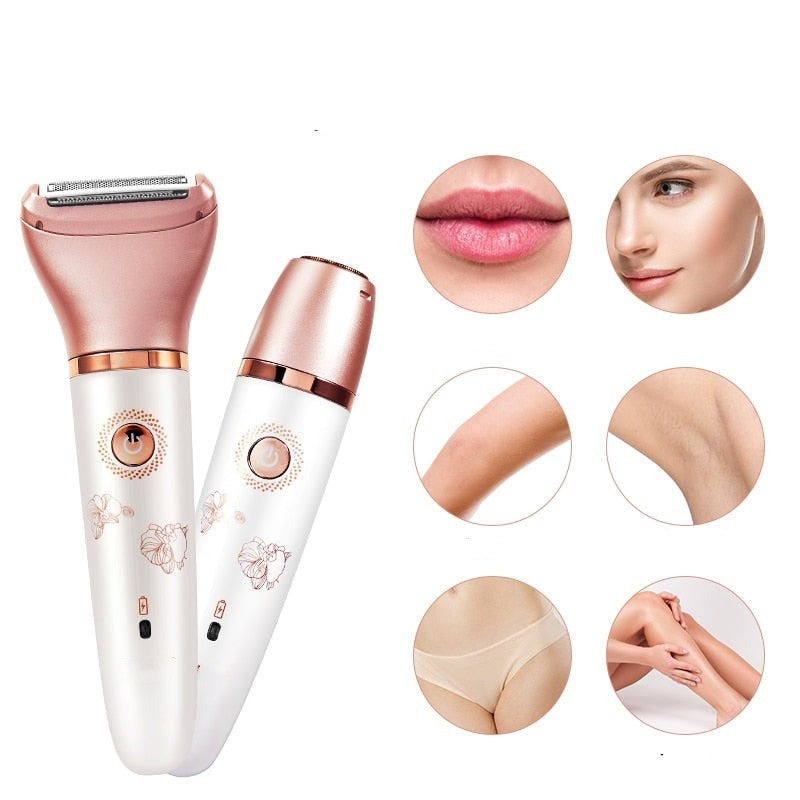 USB Shaver For Women Facial Hair Remover Leg Body Hair Removal - MAGM Enterprises LLC