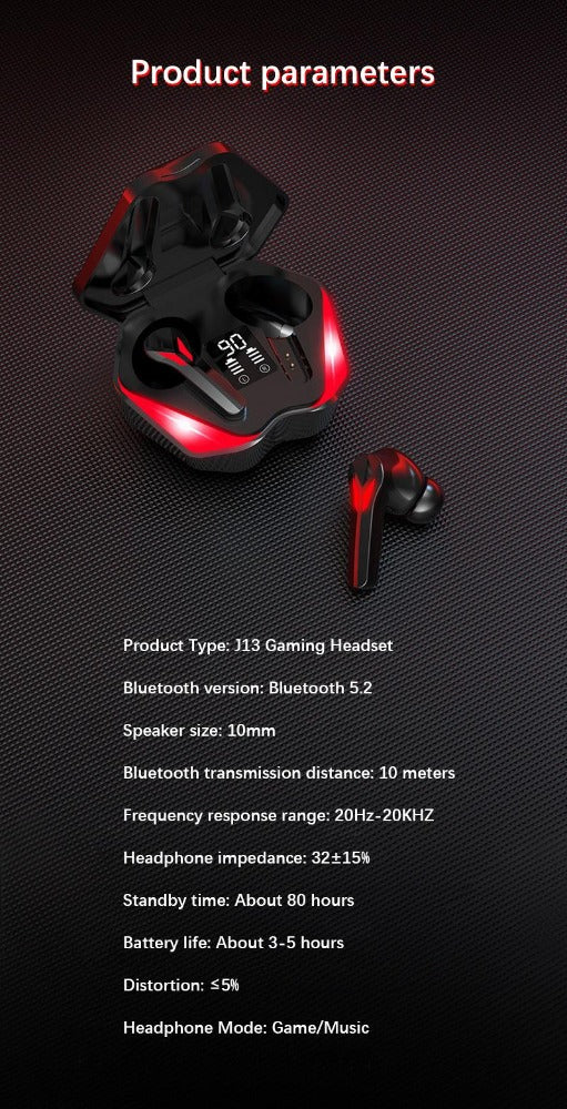 Dragon Red Flame Bluetooth Earbuds - Mag Max Mart