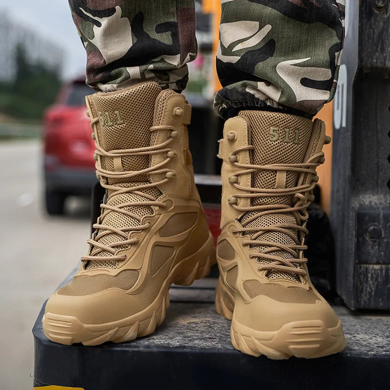 Men's Boot Combat Mens Ankle Boot Tactical Big Size Boot Male Shoes - MAGM Enterprises LLC