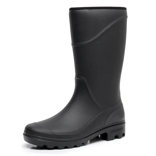 2023 Men's Tall Rain Boots Fashion Work Waterproof Protective Solid - MAGM Enterprises LLC