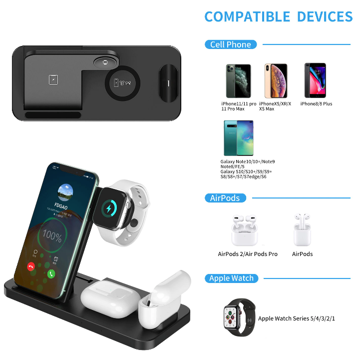 Dragon Wireless Charging Station For iPhone and Samsung phones - Mag Max Mart