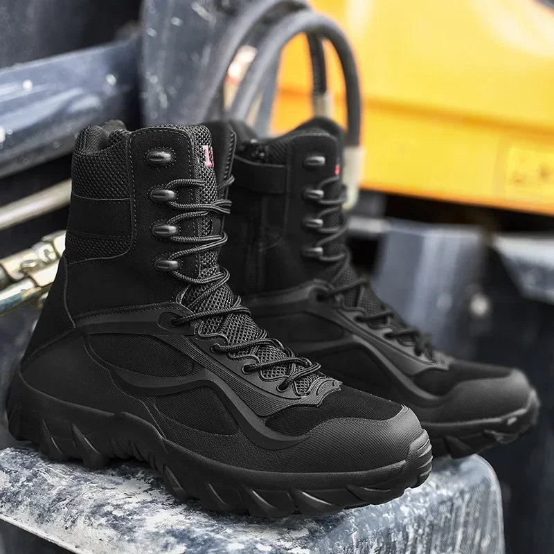 Men's Boot Combat Mens Ankle Boot Tactical Big Size Boot Male Shoes - MAGM Enterprises LLC