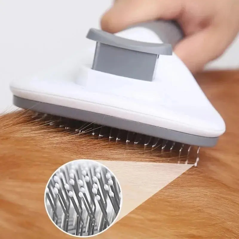 Pet Dog Brush Cat Comb Self Cleaning Pet Hair Remover Brush For Dogs Cats Grooming Tools Pets Dematting Comb Dogs Accessories - Mag Max Mart