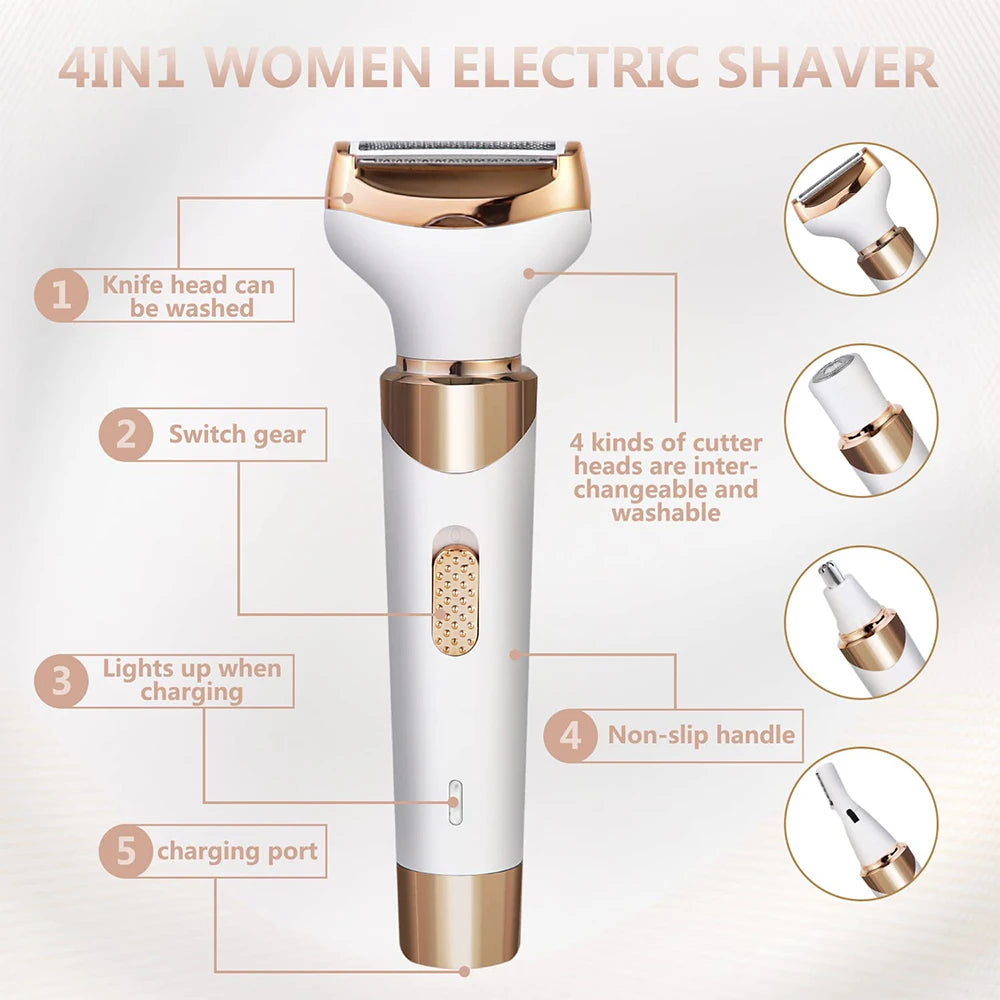 Body Epilator For Women Hair Remover Bikini Trimmer Face Hair Removal - MAGM Enterprises LLC