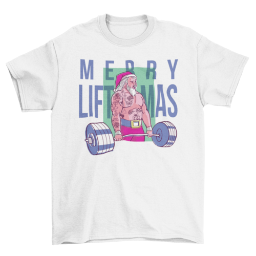 Merry liftmas tattoo T-shirt for MEN - Mag Max Mart