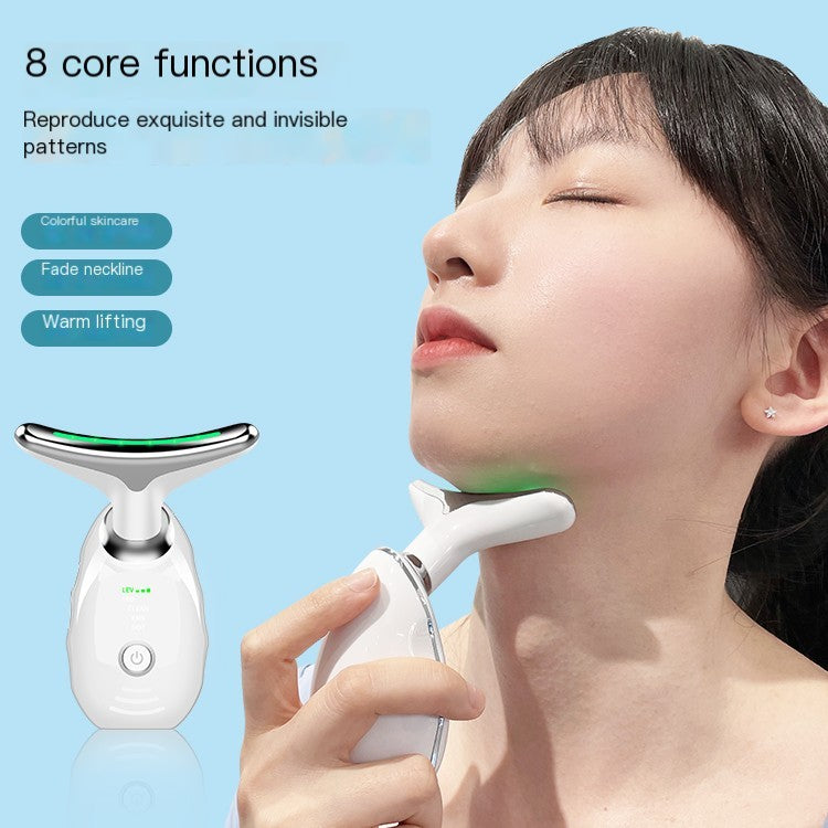 ASEXETIC Neck Face Beauty Device, Skin Care Facial Massager, 3 In 1 Portable Face Massager For Skin Care, Face Sculpting Tool, Vibration, Thermal, Microcurrent - MAGM Enterprises LLC