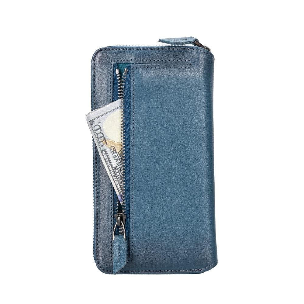 Apple iPhone 14 Series Detachable and Zipper Leather Wallet Case - PMW - Mag Max Mart