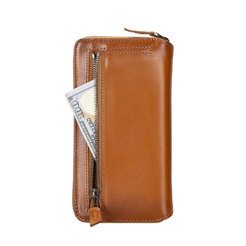 Apple iPhone 14 Series Detachable and Zipper Leather Wallet Case - PMW - Mag Max Mart