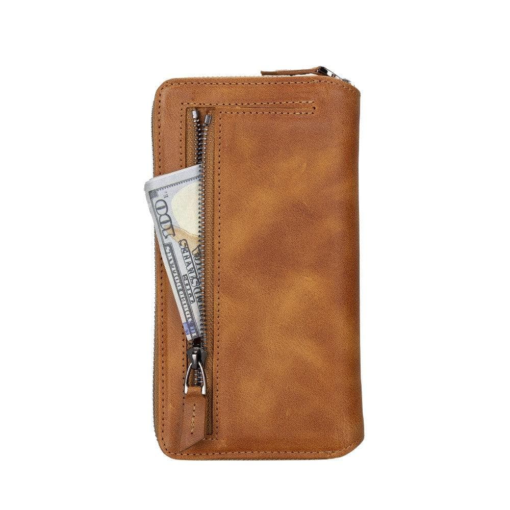 Apple iPhone 14 Series Detachable and Zipper Leather Wallet Case - PMW - Mag Max Mart