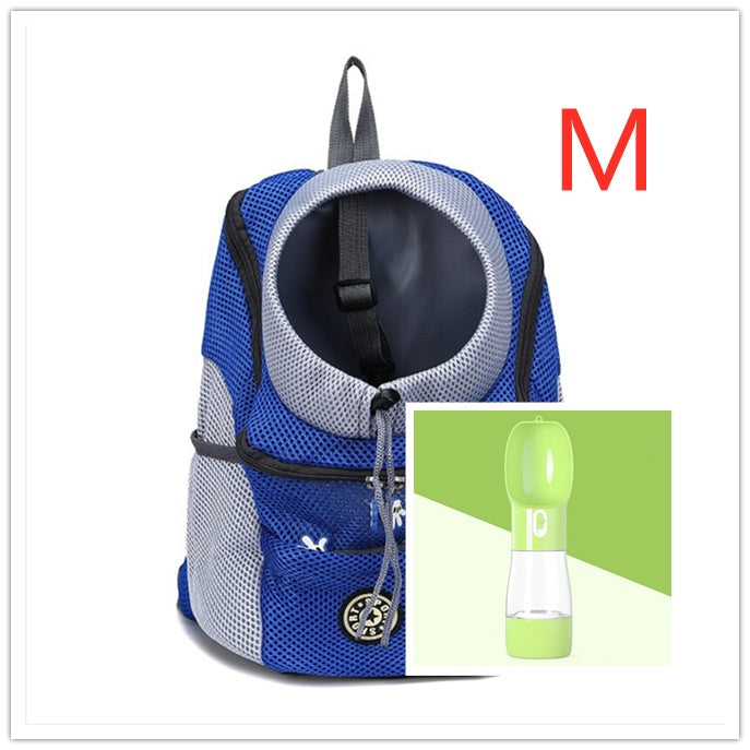 Pet Dog Carrier Carrier For Dogs Backpack Out Double Shoulder Portable Travel Outdoor Carrier Bag Mesh - MAGM Enterprises LLC