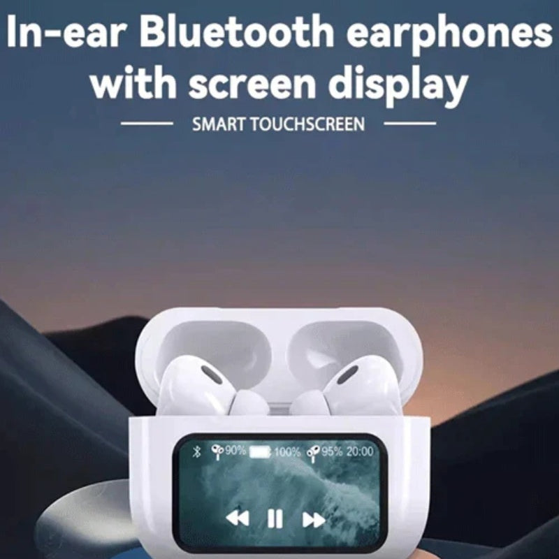 Touch Screen Bluetooth Headset With Screen TWS Active Noise Reduction - Mag Max Mart