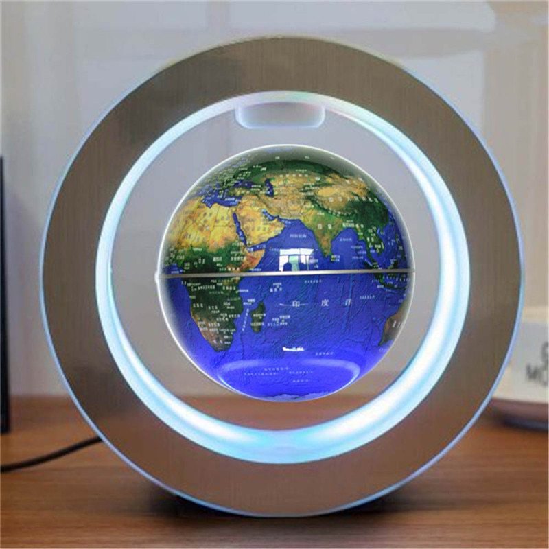 Round LED World Map Floating Globe Magnetic Levitation Light Anti Gravity Magic - MAGM Enterprises LLC