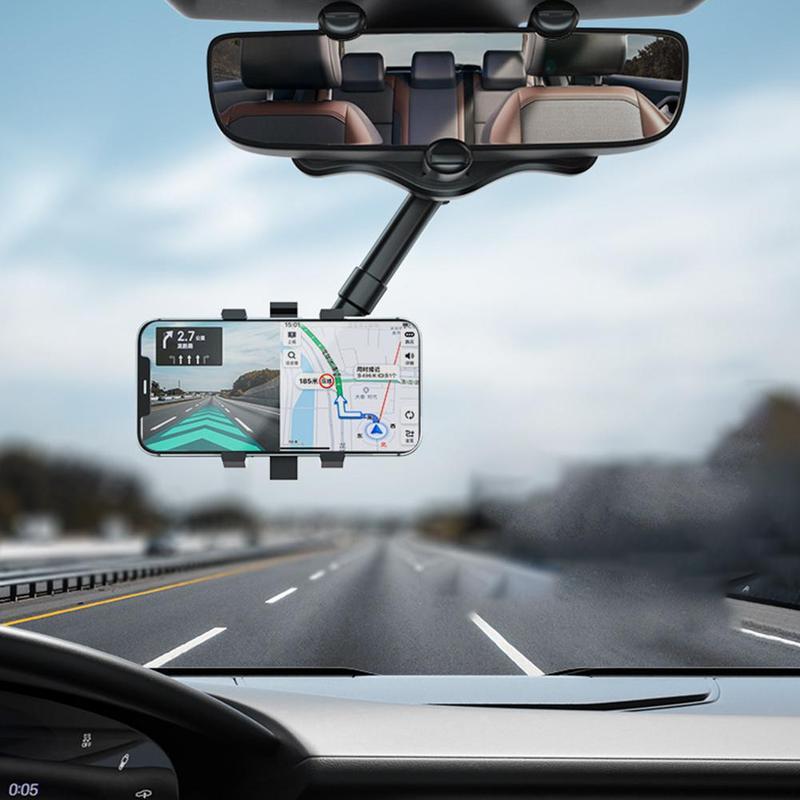 Rearview Mirror Phone Holder For Car Rotatable And Retractable Car Phone Holder Multifunctional 360 Rear View Mirror Phone Holder Suitable For All Mobile Phones And All Car - MAGM Enterprises LLC