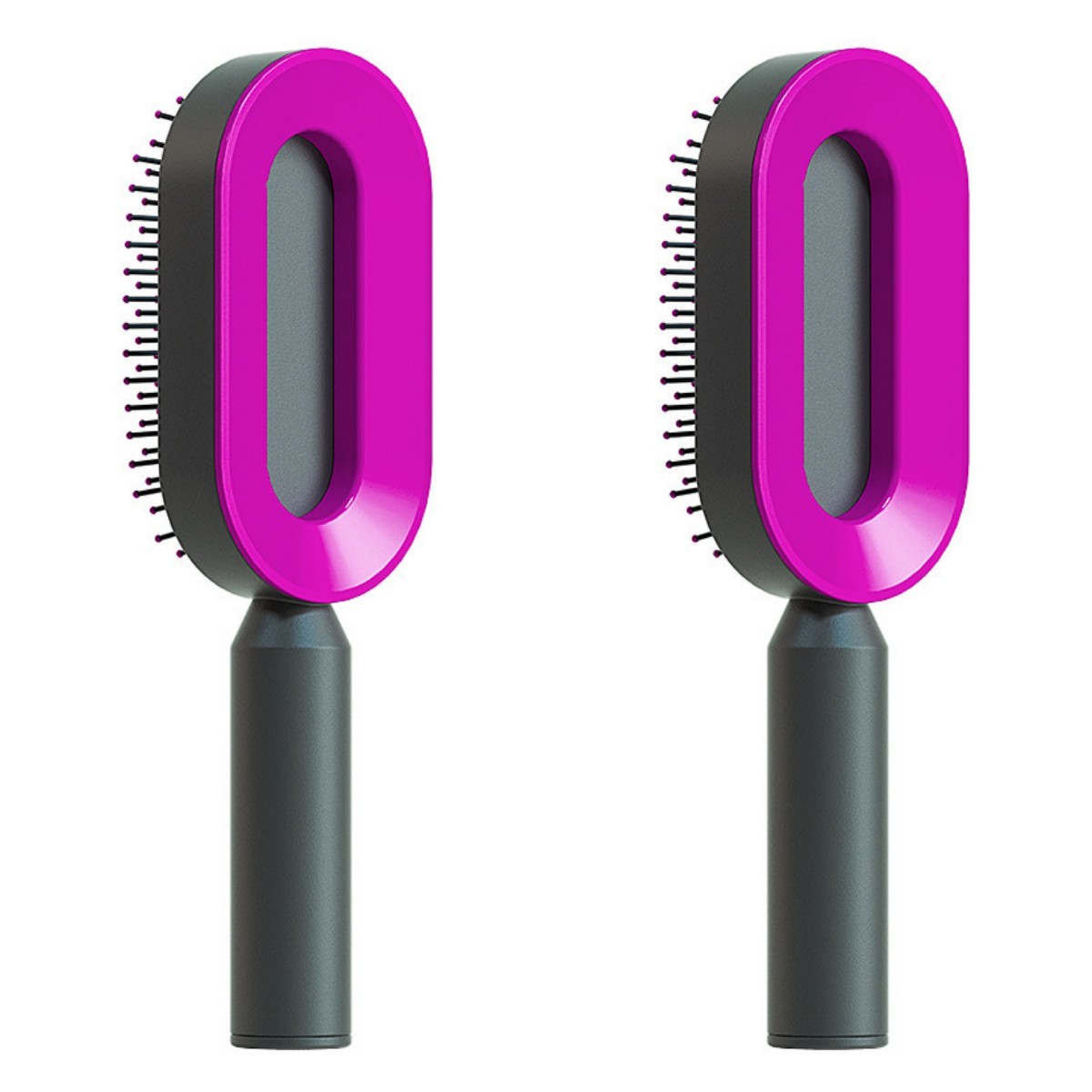 Self Cleaning Hair Brush For Women One-key Cleaning Hair Loss Airbag Massage Scalp Comb Anti-Static Hairbrush -Detangling hair brushes - Mag Max Mart