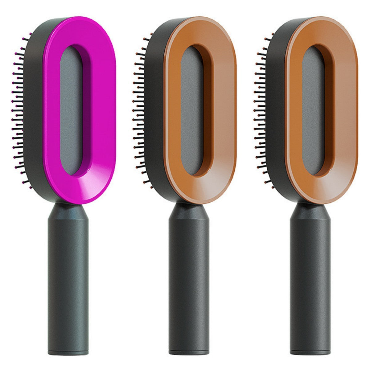 Self Cleaning Hair Brush For Women One-key Cleaning Hair Loss Airbag Massage Scalp Comb Anti-Static Hairbrush -Detangling hair brushes - Mag Max Mart