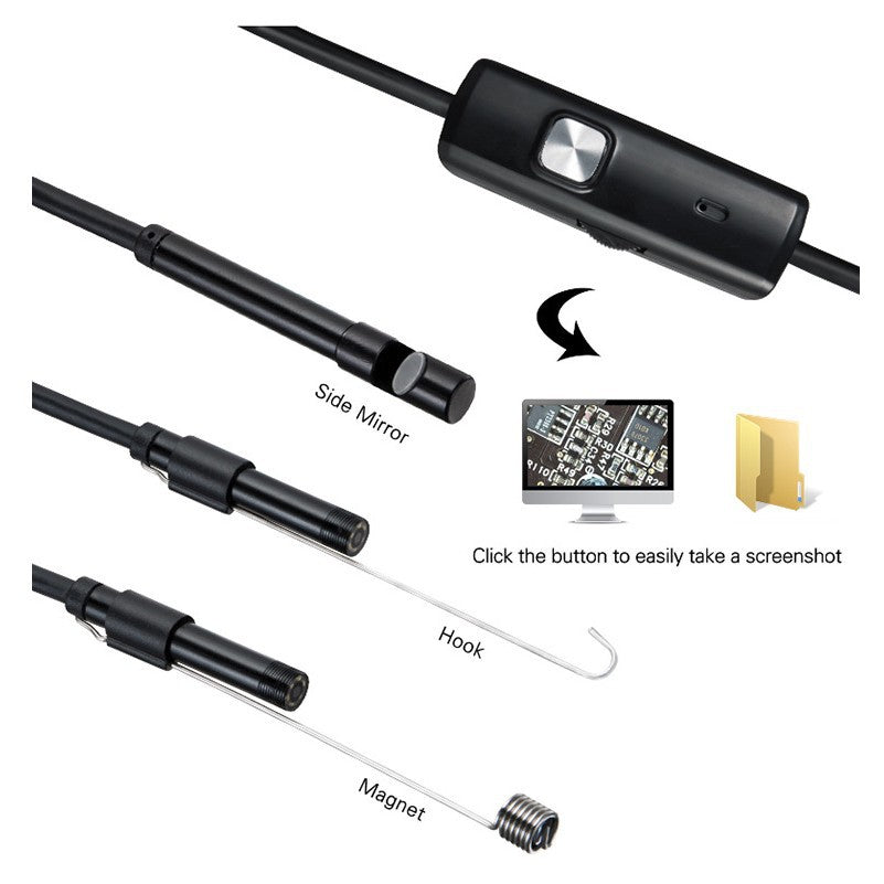 Endoscope 3 In 1 USB Micro USB Type-C Borescope Inspection - Mag Max Mart