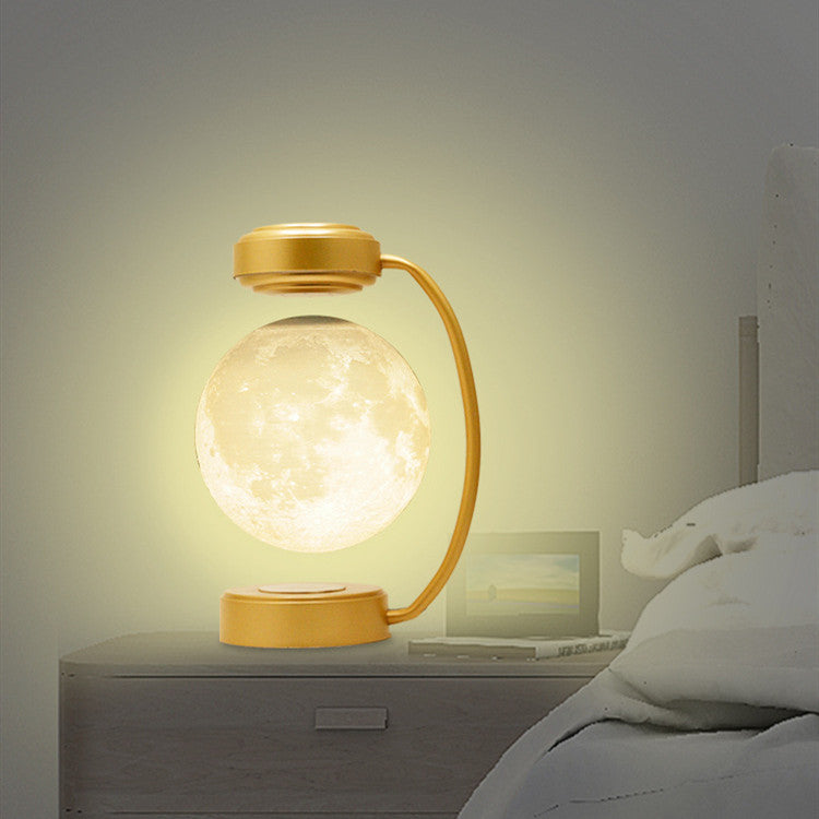 3D LED Moon Night Light Wireless Magnetic Levitating Rotating Floating Ball Lamp For School Office Bookshop Home Decoration - MAGM Enterprises LLC