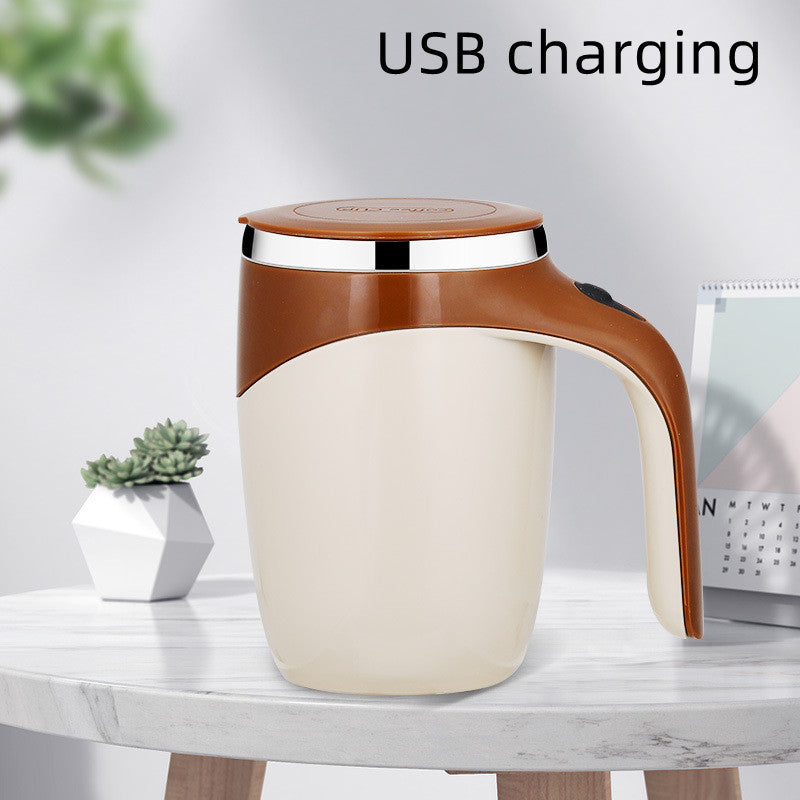 Rechargeable Model Automatic Stirring Cup Coffee Cup High Value Electric Stirring Cup Lazy Milkshake Rotating Magnetic Water Cup - MAGM Enterprises LLC