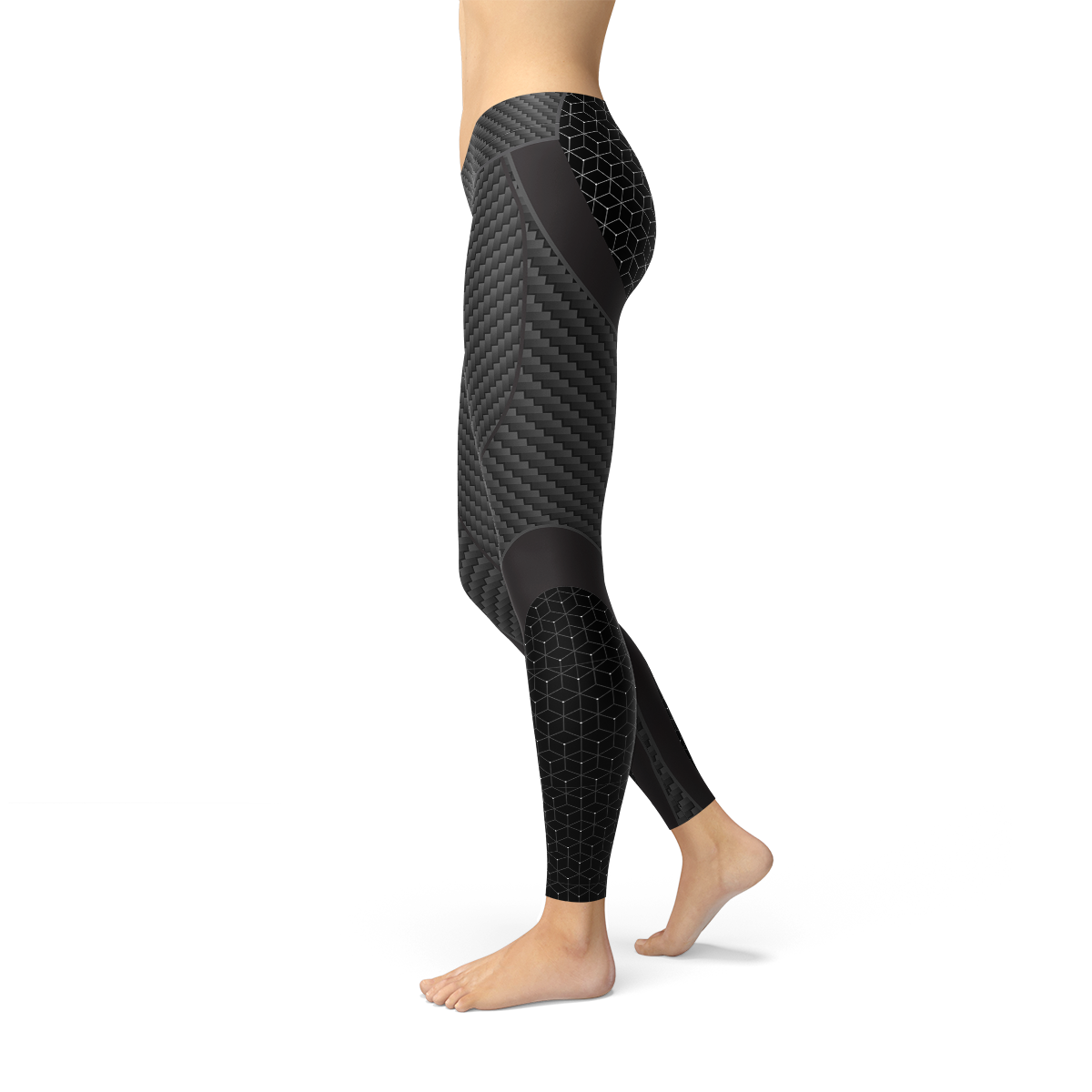 Womens Carbon Fiber Sports Leggings - Mag Max Mart