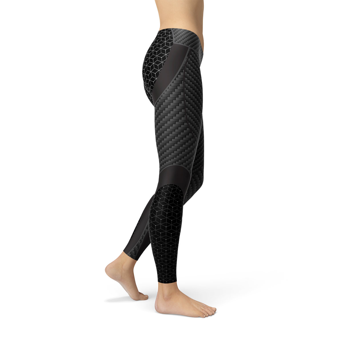 Womens Carbon Fiber Sports Leggings - Mag Max Mart