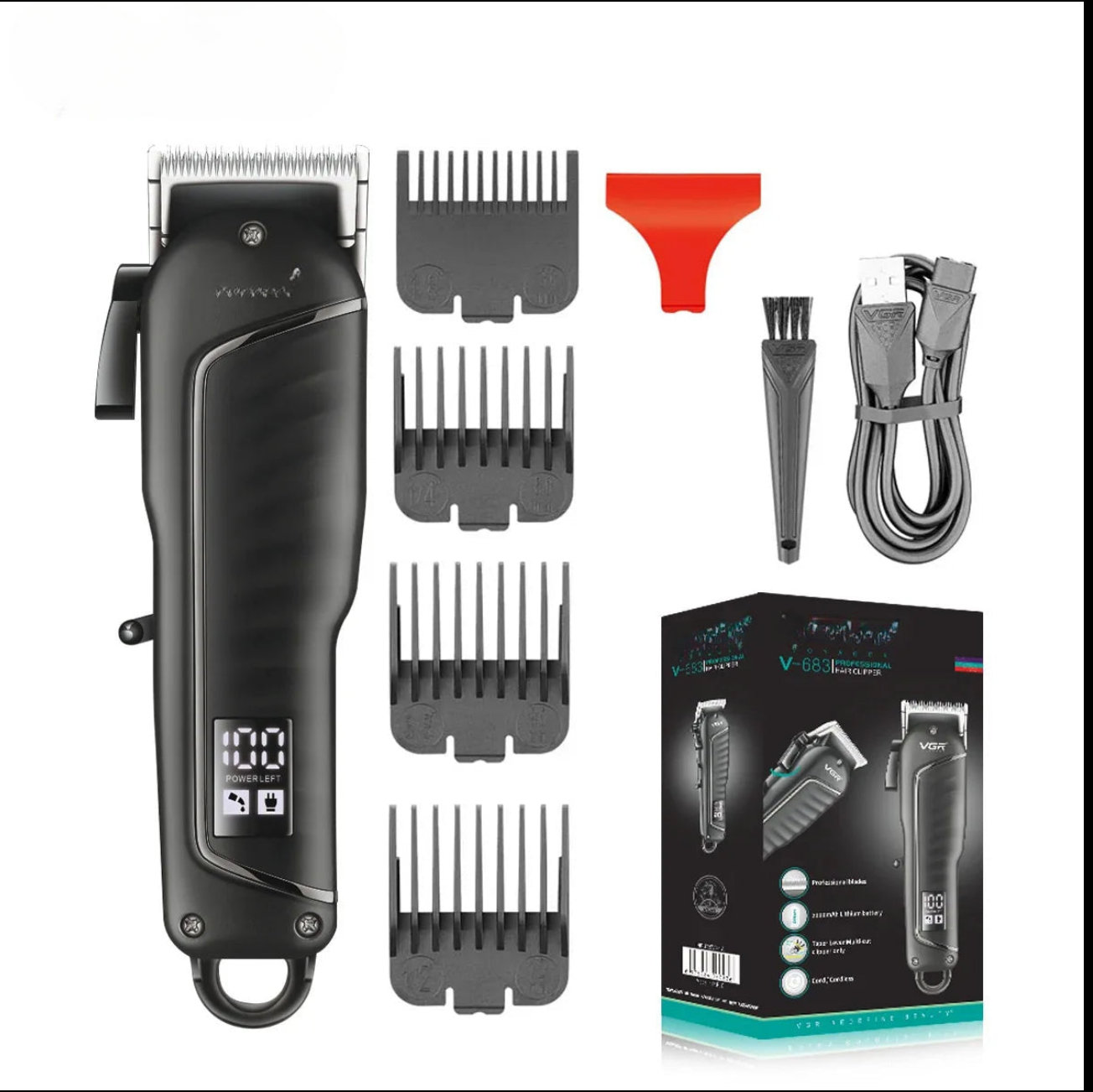 Hair Clipper Professional Hair Cutting Machine Barber Rechargeable - MAGM Enterprises LLC