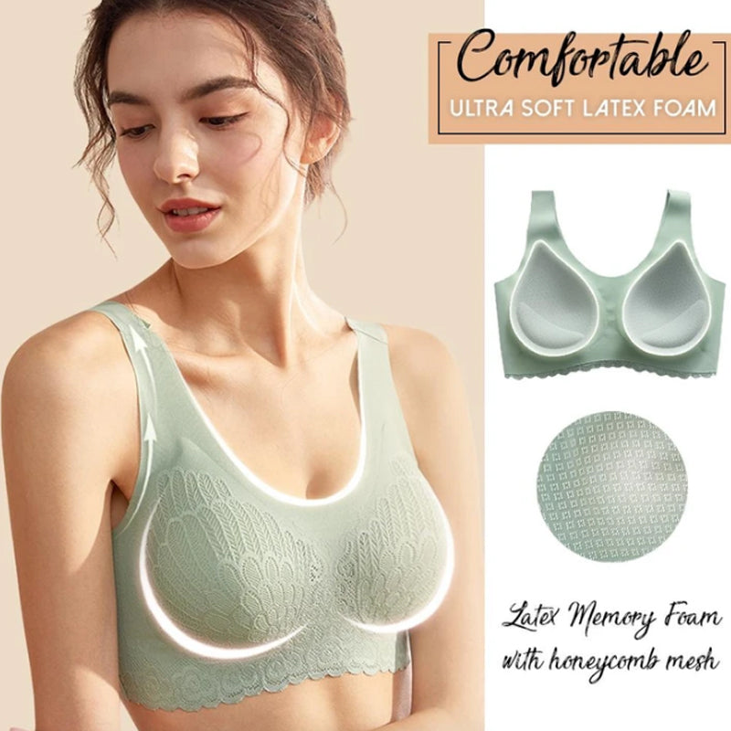 Thai Latex Bra Women 5D Contours Bra Soft Seamless Lace Bra - MAGM Enterprises LLC