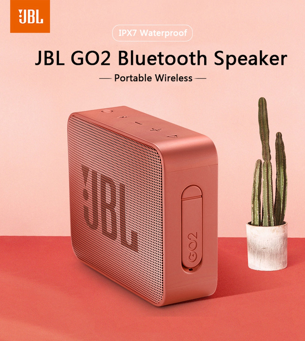 IPX7 Waterproof Wireless Portable JBL GO2 Bluetooth Speaker - Mag Max Mart