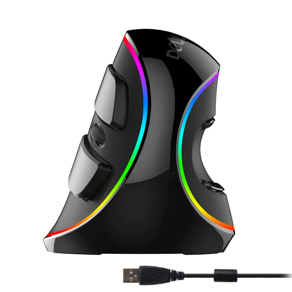 RGB Vertical Wired Mouse - Mag Max Mart