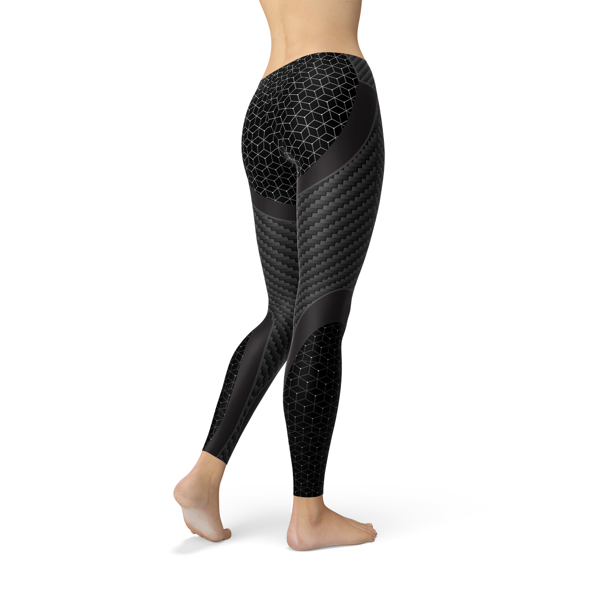 Womens Carbon Fiber Sports Leggings - Mag Max Mart