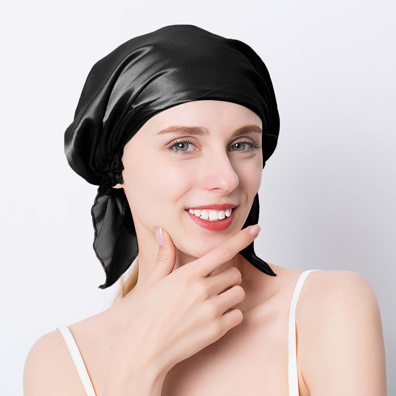 Women's Triangle Mulberry Silk Nightcap - Silk Bonnet for Women - MAGM Enterprises LLC