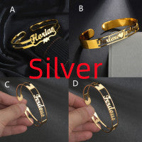 Customized Name Bracelet Personalized Custom Bangles Stainless Steel Jewelry - Order & Print your own Style - Mag Max Mart