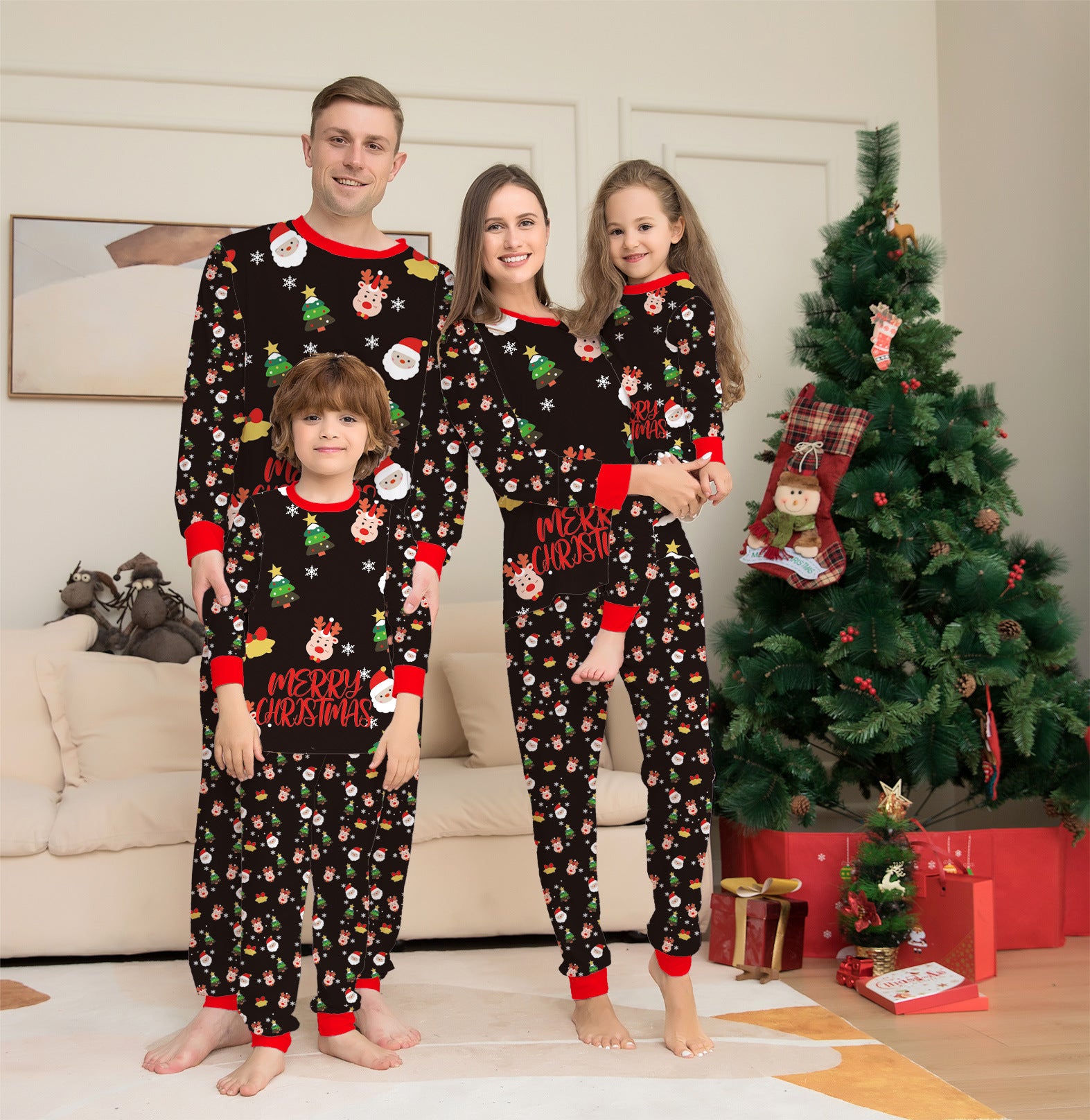 Family Christmas Matching Pajamas Set Christmas Pajamas For Family Christmas PJS Xmas Sleepwear - MAGM Enterprises LLC