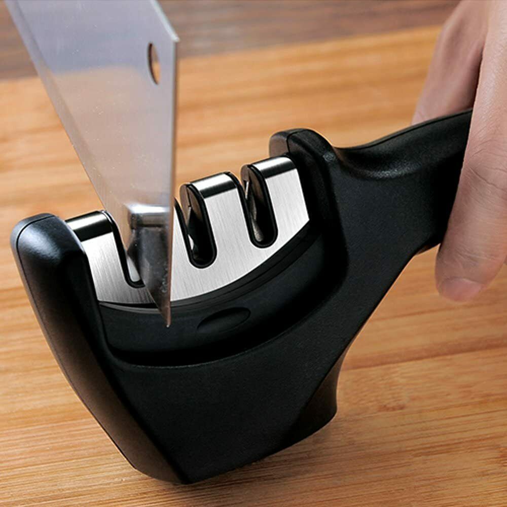 KNIFE SHARPENER Ceramic Tungsten Kitchen Knives Blade Sharpening System Tool USA - Mag Max Mart