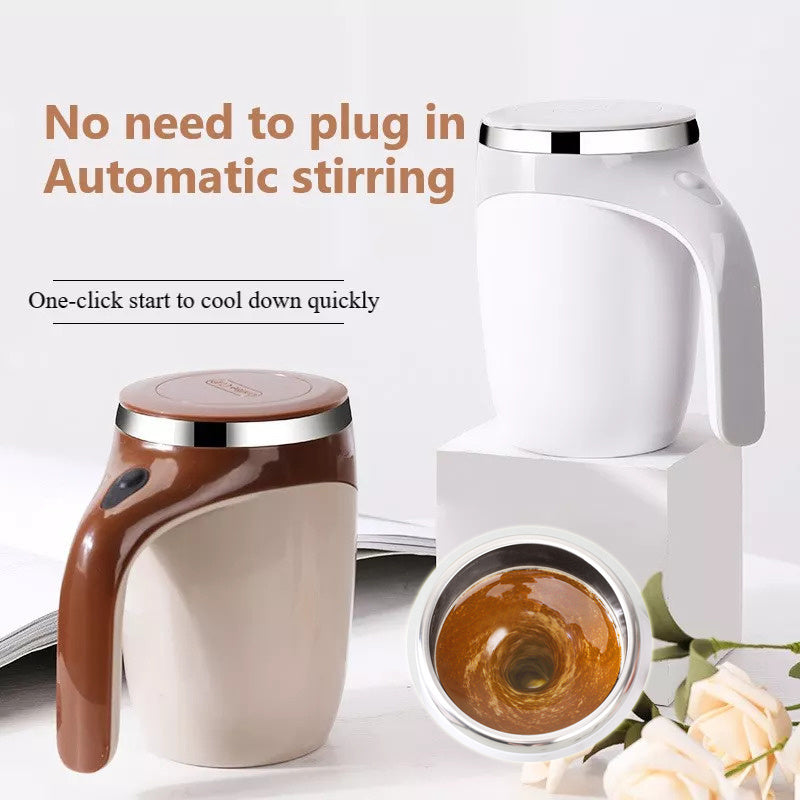 Rechargeable Model Automatic Stirring Cup Coffee Cup High Value Electric Stirring Cup Lazy Milkshake Rotating Magnetic Water Cup - MAGM Enterprises LLC