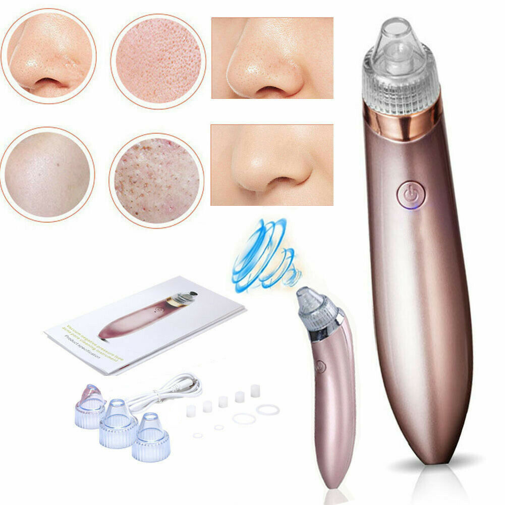 Electric Blackhead Vacuum Pore Cleaner Acne Pimple Remover Strong Suction Tool Electric Blackhead Remover Pore Vacuum Suction Diamond Dermabrasion Face Cleaner - MAGM Enterprises LLC