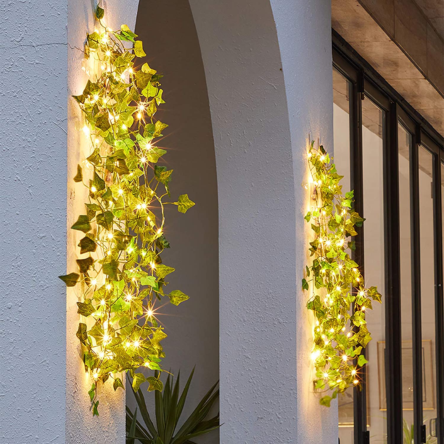 Solar-Powered Maple Leaves Garland LED String Light - Darden Decorator - Mag Max Mart