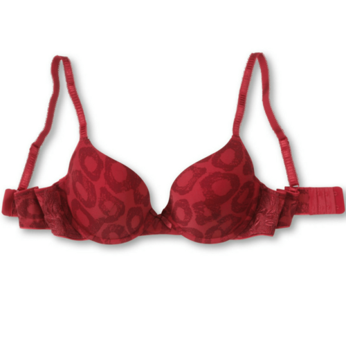 Sassa Red Animal Print Molded Plunge Bra - MAGM Enterprises LLC