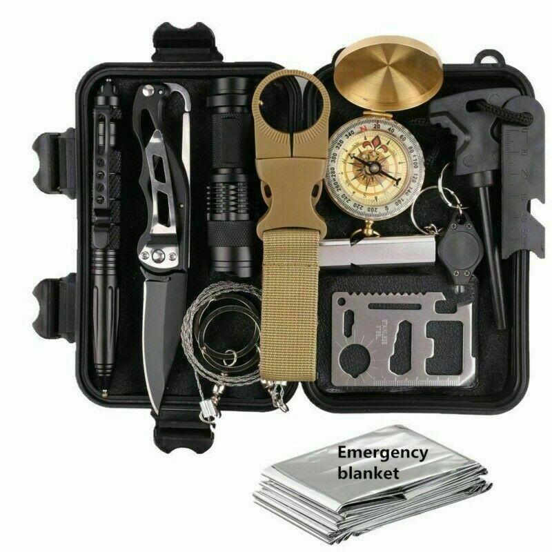 14 in 1 Outdoor Emergency Survival And Safety Gear Kit Camping tools - Mag Max Mart